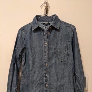 Blue Denim Uniqlo Button Down Shirt